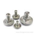 Carriage Bolt Fastener With Ribbed Neck